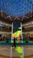 Film LED flexible, écran transparent |   Utilisation en intérieur |   Animation prise en charge |   Affichage dans les centres commerciaux