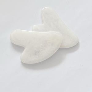 Outil de soin de la peau pour sculpter le visage, grattoir de beauté en jade blanc pour le lifting du visage - Product Image 5