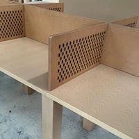 Bureau de travail modulaire moderne et durable avec assemblage facile et matériaux en bois massif pour le travail et la bibliothèque
