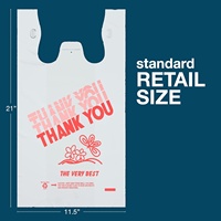Sacs en plastique en vrac YC Factory pour T-shirts, sacs de remerciement, sacs de transport, sacs en plastique jetables pour restaurants, commerces de détail, épiceries et supermarchés