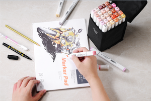 ปากกาแอลกอฮอล์คุณภาพสูง สต็อกใหม่ แห้งเร็ว พร้อมกระเป๋าผ้าแคนวาส ปากกาเมจิกแอลกอฮอล์แบบถาวรสำหรับวาดภาพ - Product Image 6