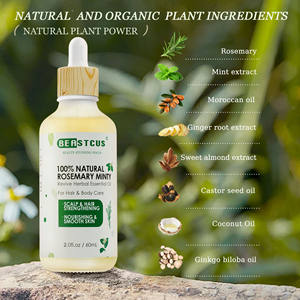 Private Label <span class=keywords><strong>fatto</strong></span> <span class=keywords><strong>in</strong></span> <span class=keywords><strong>casa</strong></span> a base <span class=keywords><strong>di</strong></span> erbe vegane oliva Jojoba ricino rosmarino Avocado e menta piperita <span class=keywords><strong>olio</strong></span> per la crescita dei capelli per gli uomini - Product Image 3