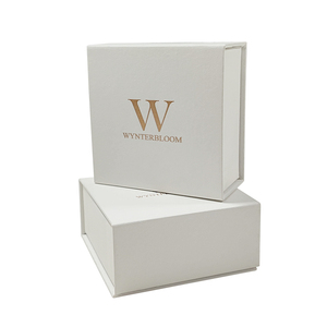 Caja de Papel Rígida de Lujo con Logotipo Personalizado, Caja Magnética con Estampado en Oro Rosa para Cosméticos y Joyería - Product Image 3