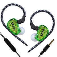 CCA CA3 Headphone Musik Kabel In-Ear Headset Pemantauan HIFI Earplug Android untuk Permainan Olahraga dengan Mikrofon 3.5Mm
