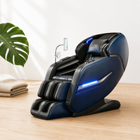 Luxus-Massagesessel mit Schwerelosigkeit, Heizfunktion, 4D-Manipulator, Doppelbewegung, Extra Langer Ganzkörper-Massagesessel im Thai-Stil