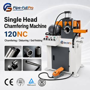 Máquina biseladora de tubos de un solo cabezal 120NC, máquina hidráulica para biselar tubos, ángulo de biselado de 15-45 grados para acero al carbono - Product Image 1