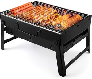 Estufa de <span class=keywords><strong>barbacoa</strong></span> de carbono portátil para exteriores, miniparrilla plegable para Picnic, jardín, fiesta, cocina, <span class=keywords><strong>terraza</strong></span>, Camping, viaje - Product Image 1