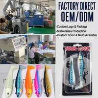 Umpan Lunak Berbobot Model Paddle Tail Shad Pre-rigged, Umpan Pancing Air Asin Lepas Pantai, Mata 3D Realistis untuk Ikan Kakap, Ikan Rockfish