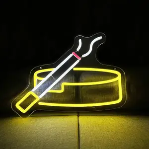Toptan popüler kulübü dükkanı adı ışık dekorasyonu Led nargile işaretleri özel açık nargile duman dükkanı için Neon burcu