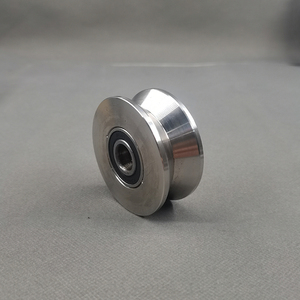 Komponen pintu garasi rol gantung pintu geser V U T H roda Caster jalur roda pemandu baja alur baja tahan karat - Product Image 3