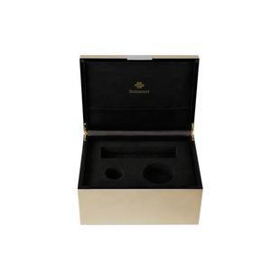 DS Customized Handmade New Design <b>Black</b> Gold Lacquer Rectangle MDF Perfume Cosmetics Wooden Gift <b>Box</b> DSD-1004 Accept Custom - Product Image 2