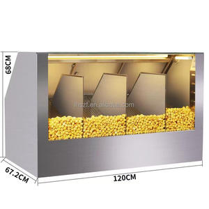 Vitrina Calentadora de Palomitas Comercial de Acero Inoxidable con Iluminación LED Personalizable para Snack <span class=keywords><strong>Bar</strong></span> - Product Image 2