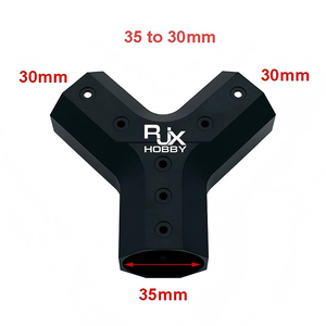 RJXHOBBY RJX 40mm à 35mm Joint en Y pour tube en carbone, connecteur de fixation pour bras de drone et train d'atterrissage - Product Image 5