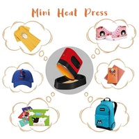 Mini presse à chaud à sublimation manuelle, petite presse à chaud portable pour transfert de chaleur personnalisé