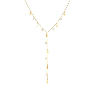 Stylish Gold Plated Star Faux Pearl Pendant Chain Necklace For Daily Wear Gift - Product Image 4