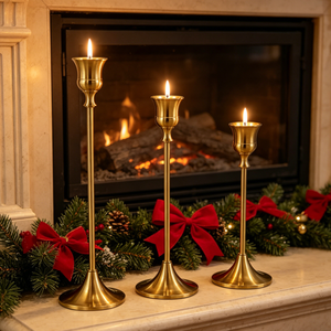 <b>Wedding</b> Decoration Modern Golden Taper <b>Candle</b> Holder Brass Gold Metal Candlestick Holders Metal <b>Candle</b> Holder Gold Stand - Product Image 3