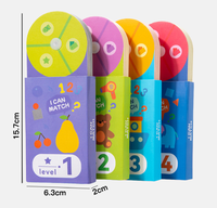 Cartes de puzzle à enfiler pour enfants, jeu d'entraînement à la pensée logique, jouet éducatif précoce, cadeau pour les tout-petits de 3 ans et plus, idéal pour la maternelle