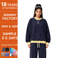 Felpa Personalizzata con Logo, 350gsm, Bicolore con Stampa Digitale per Donna, Abbigliamento Streetwear