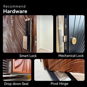 Luxueux sur mesure coulant texturé sculpture en bois massif <span class=keywords><strong>porte</strong></span> <span class=keywords><strong>d</strong></span>'<span class=keywords><strong>entrée</strong></span> extérieure <span class=keywords><strong>porte</strong></span> <span class=keywords><strong>d</strong></span>'<span class=keywords><strong>entrée</strong></span> principale pour les maisons - Product Image 2