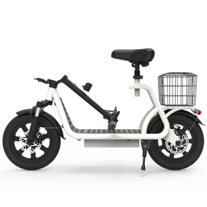 Scooter Eléctrico X12 Blanco de 12 Pulgadas, Bicicleta de Reparto de Alimentos de Largo Alcance, Plegable, de Alta Velocidad, X12 - Product Image 4