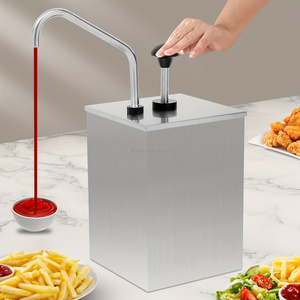 Stainless Steel Ketchup & Sauce Condiment <b>Dispenser</b> <b>Pump</b> for Commercial Kitchen Use - Product Image 1