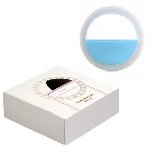 Venta al por mayor batería recargable lámpara de Anillo para el maquillaje del teléfono inteligente ajustable mini selfie LED anillo de luz con clip de <span class=keywords><strong>banco</strong></span> para el teléfono - Product Image 1
