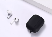 Étui de protection en silicone souple pour écouteurs sans fil, compatible avec Airpods Pro2 3, avec mousqueton