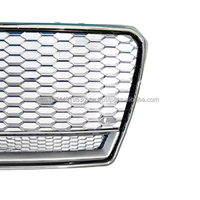 Prix d'usine : Pièces automobiles pour mise à niveau et modification, Calandre en nid d'abeille chromée avec cadre inférieur pour Audi A7 RS7 C7 2009-2015