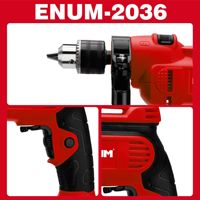 Perceuse à percussion électrique Yineng Power Tools 2036 - Réglage multi-vitesses, réversible, moteur à balais 220V, grande marque