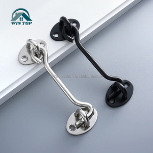 Win Top thép không gỉ cổng khóa Cabin Hooks cho cửa trượt phòng ngủ ngoài trời cửa sổ tủ phòng tắm Barn Door khóa cổng Latch - Product Image 5