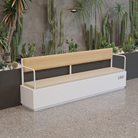 Tables et chaises tendance en PU pour salons de thé et cafés, stands de loisirs commerciaux pour centres commerciaux et rues, canapés muraux, dossiers et longues banquettes