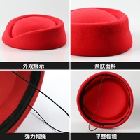 Chapeau d'hôtesse de l'air Ecowalson Chapeau de costume pour femme de style Hainan Airlines pour les spectacles de groupe sur scène