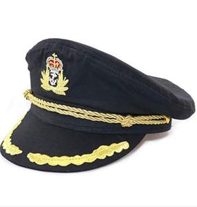 Unisexe Kawaii Réglable Capitaine Costume Enfants Chapeau Cosplay Marin Noir W820 - Product Image 1