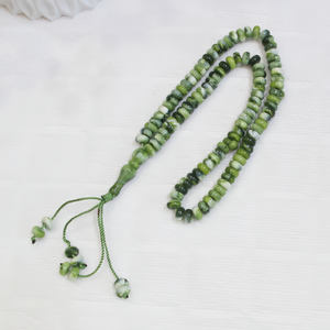 Al por mayor YASEEN Étnico Tasbih Musulmán de 99 piezas de resina pulida con borlas elegantes - Product Image 1