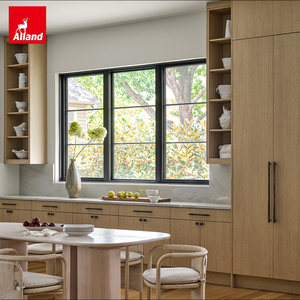 Armoire de cuisine Alland Rift en chêne blanc scié sur mesure, porte à panneau plat, style moderne, chêne <span class=keywords><strong>clair</strong></span> moyen, en bois <span class=keywords><strong>clair</strong></span> - Product Image 3