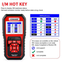 KONNWEI KW850 Auto OBD II 16 pines conectores coche motor analizador diagnóstico escáner para todos los coches 12V DC