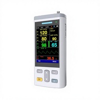 Moniteur de signes vitaux EURVET avec support, système de surveillance portable à 2 paramètres pour nouveau-nés