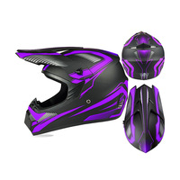 Casque de moto intégral à double visière Four Seasons pour adultes Casque de vélo de rue pour hommes et femmes