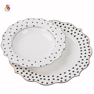Juego de <span class=keywords><strong>Vajilla</strong></span> de Porcelana Blanca <span class=keywords><strong>Royal</strong></span> <span class=keywords><strong>Albert</strong></span> GXKC de 20/30 Piezas con Forma Floral y Lunares para el Hogar y Fiestas de Boda - Product Image 5