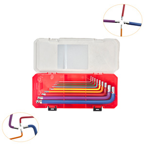 Allen Wrench Set Hex Key 9PCS L Key Hexagonal Wrench <b>Chrome</b> Vanadium Steel with Storage Case for Home Garage Workshop Tool - Product Image 3