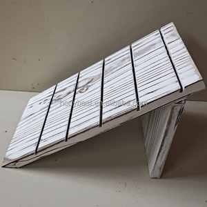 Présentoir à bijoux en bois <span class=keywords><strong>blanc</strong></span> vintage, organisateur de bracelets, porte-clés, présentoir de cartes de visite - Product Image 3