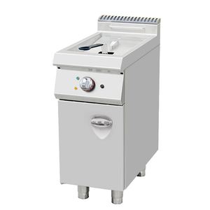 Friteuse électrique commerciale en acier inoxydable avec réservoir et armoire, capacité d'huile de 17-20L, certifiée CE, équipement de cuisine - Product Image 1