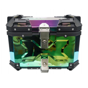Boîtier supérieur universel pour <span class=keywords><strong>moto</strong></span> Boîte arrière en <span class=keywords><strong>aluminium</strong></span> Coffre étanche avec serrure Boîte de rangement pour bagages de casque pour scooter <span class=keywords><strong>Moto</strong></span> - Product Image 2