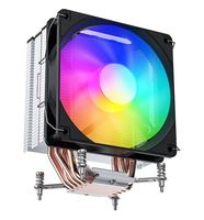 Ventilateur de refroidissement CPU pour processeur Intel 9-13e génération avec 4 tubes en cuivre, diamètre 12 cm, RGB 1200 tr/min