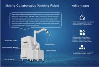 Robot de Soldadura Colaborativo Móvil con Soldador y Alimentador de Alambre Integrados para Soldadura MIG de Placas de Acero Gruesas