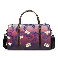 Sacs Guam avec logo personnalisé Sac polochon de luxe étanche Bagages de voyage en cuir vintage de grande capacité pour hommes de nuit en cuir