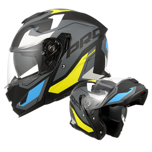 ABSデュアルバイザーモジュラーフリップアップヘルメット、クイックリリースクロージャー付き、ECE/DOT認証済みアクセサリー - Product Image 3