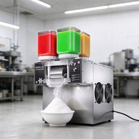 Machine à glace pilée électrique en acier inoxydable à épaisseur réglable, machine à neige arc-en-ciel, machine à crème glacée, machine à glace pilée Bingsu
