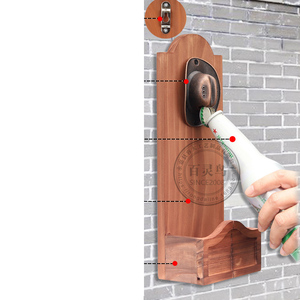 Imán de nevera con forma de sombrero de vaquero, abridor de botellas magnético de madera vintage YD373 para montar en la pared, venta al por mayor - Product Image 6
