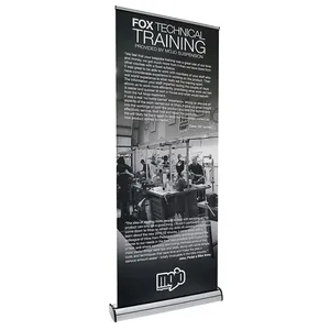 Hot Sale Standard 80 X 200 Roll Up Banner Advertising Display Retractable Pop Up Banner Pull Up Banner Stand